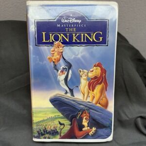 The Lion King VHS 1995 Disney Video Tape Masterpiece Kids Family Movie Clamshell